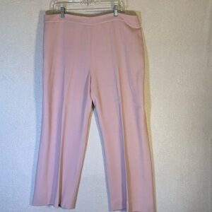 Linda Allard Ellen Tracy vintage size 16 light pink fully lined dress slacks